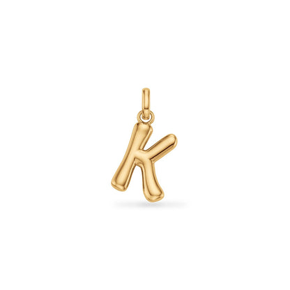 Molten Initial Pendant (Gold)