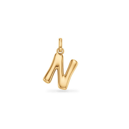Molten Initial Pendant (Gold)