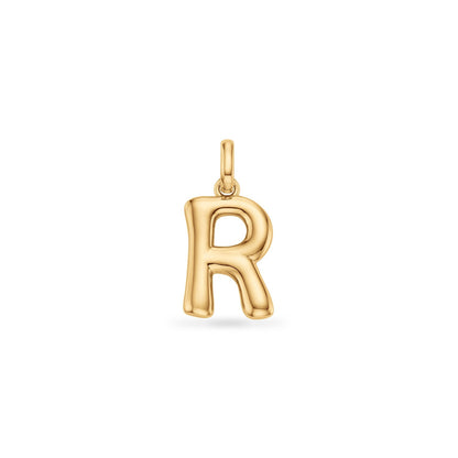 Molten Initial Pendant (Gold)
