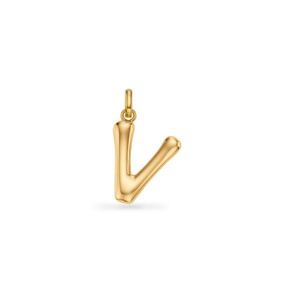 Molten Initial Pendant (Gold)