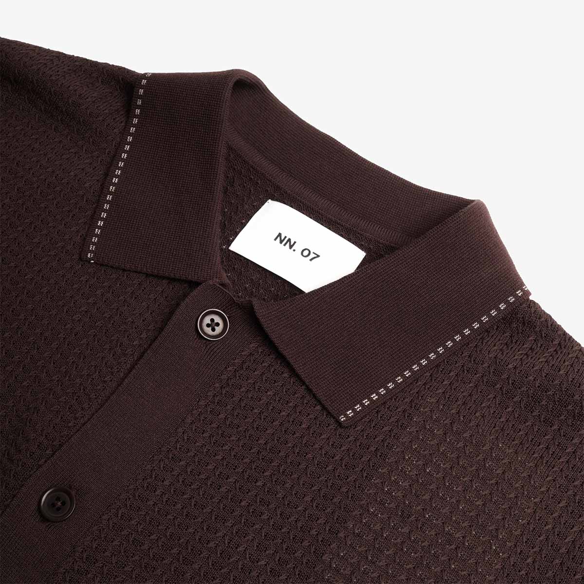 NN.07 Nalo Textured Stitch Polo Shirt