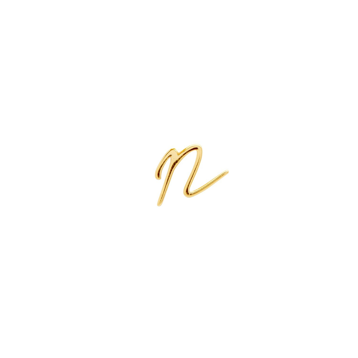 Made Mine Script Letter Bracelet (Gold) - NN