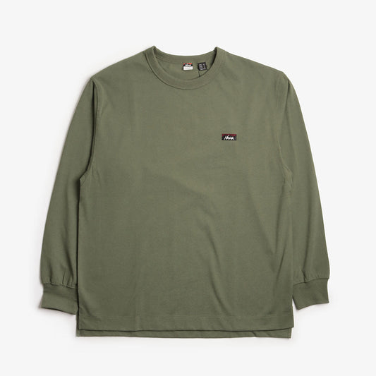 Nanga Eco Hybrid Box Logo Embroidery Long Sleeve T-Shirt