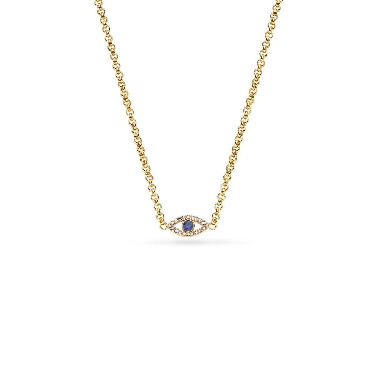 Custom Evil Eye Necklace (Gold)