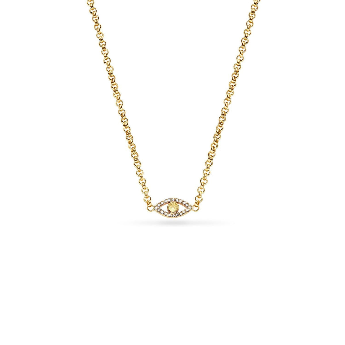 Custom Evil Eye Necklace (Gold)