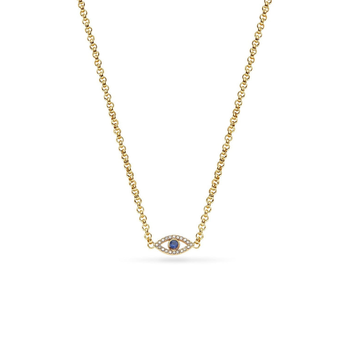 Custom Evil Eye Necklace (Gold)