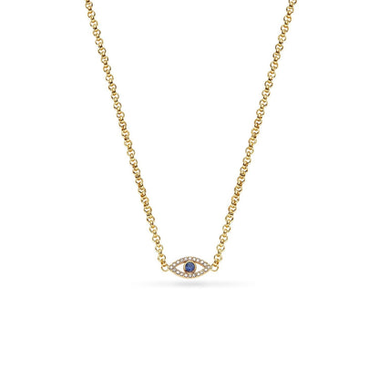 Custom Evil Eye Necklace (Gold)