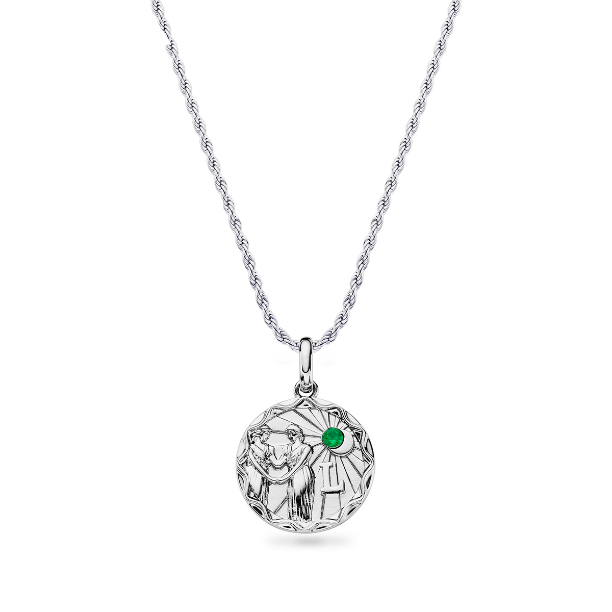 Layering Small Rope Chain Necklace (Silver)