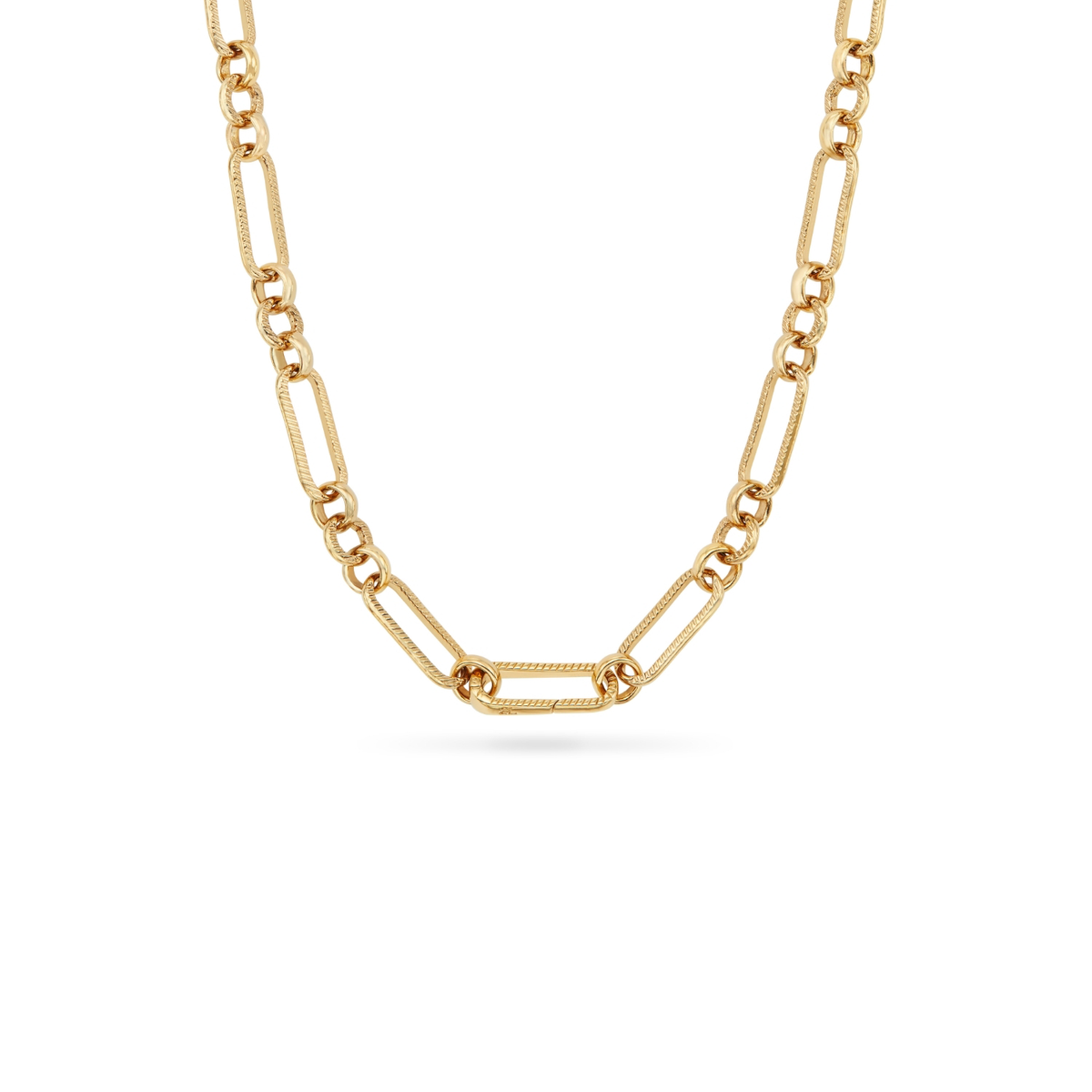 Mother of Pearl Heart Necklace (Gold)