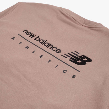 New Balance Linear Graphic Fleece Crew Sweatshirt