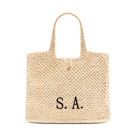 Personalised Raffia Bag