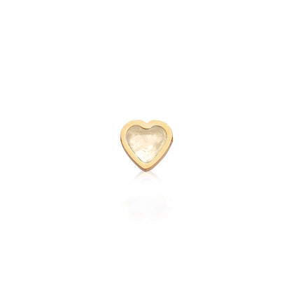 Made Mine Charms - Heart Birthstone Charms (Gold)