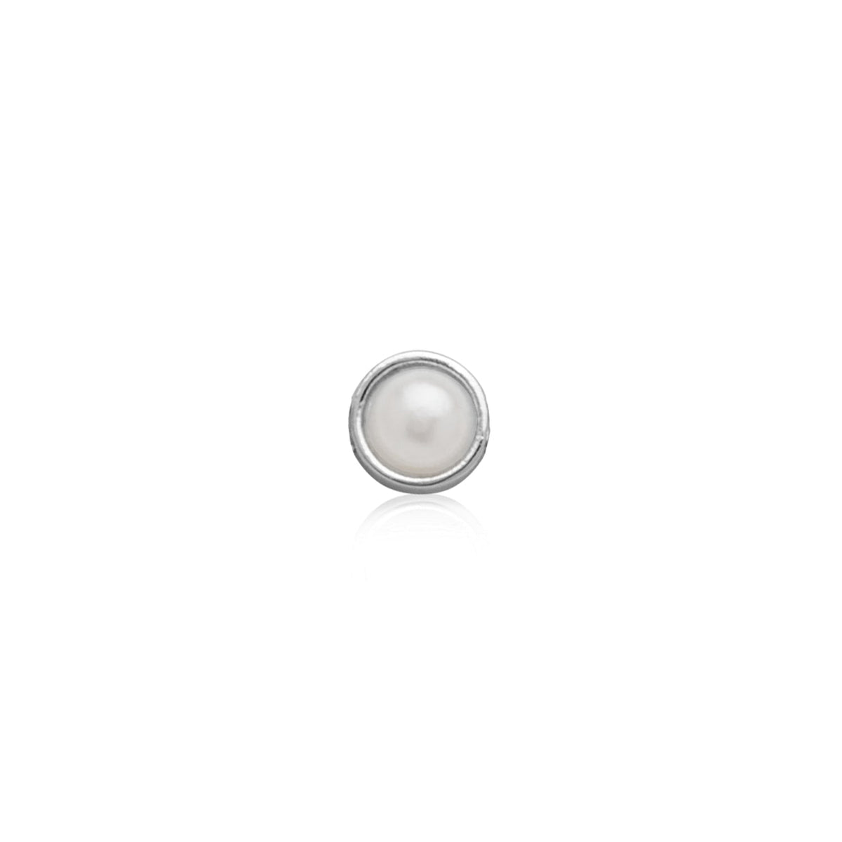 Made Mine Charms - Pearl Charm (Silver)