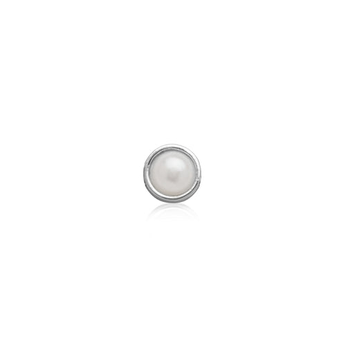 Made Mine Charms - Pearl Charm (Silver)