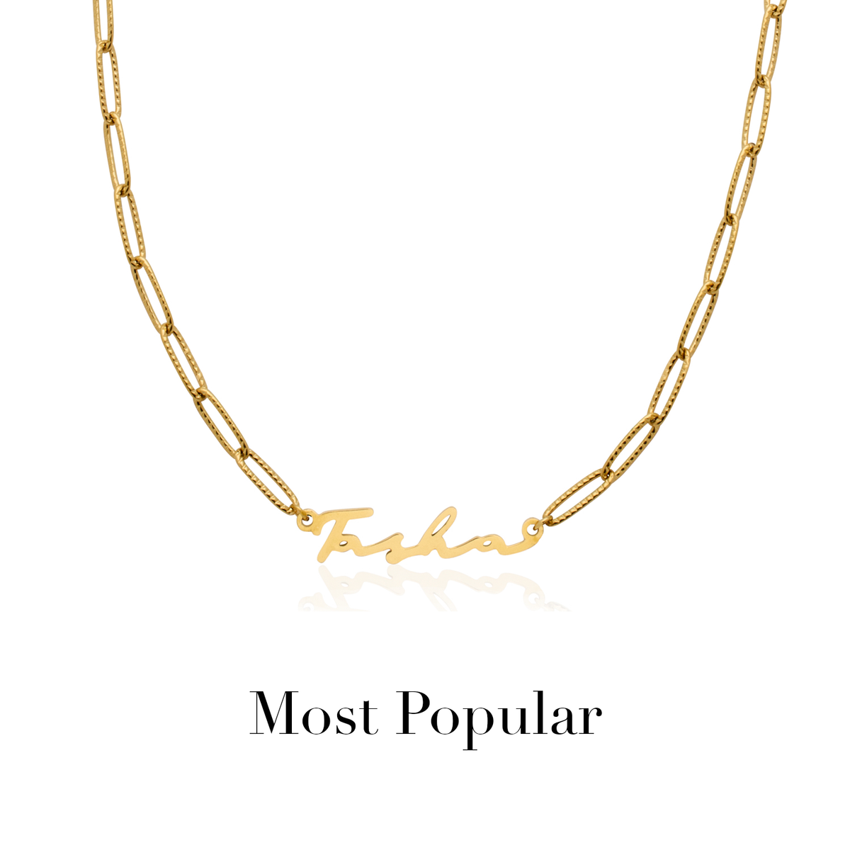 Signature Name Necklace (Gold)