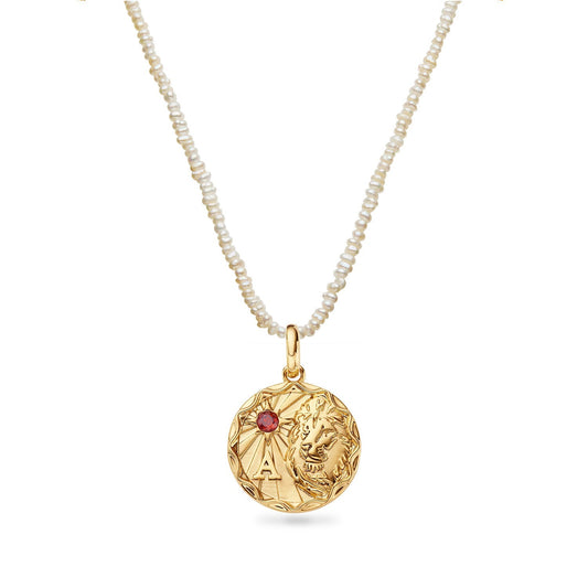 Layering Mini Pearl Beaded Chain Necklace (Gold)