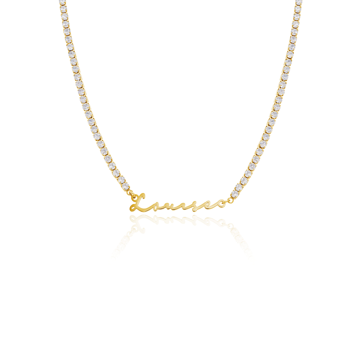 Signature Name Necklace - Gold