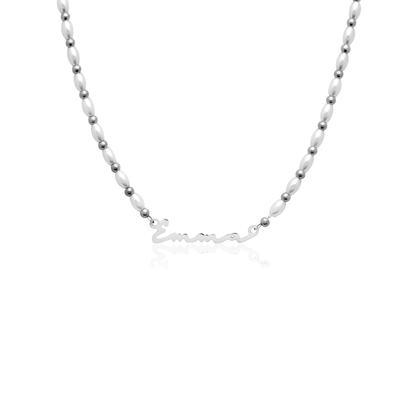 Signature Name Necklace (Silver)