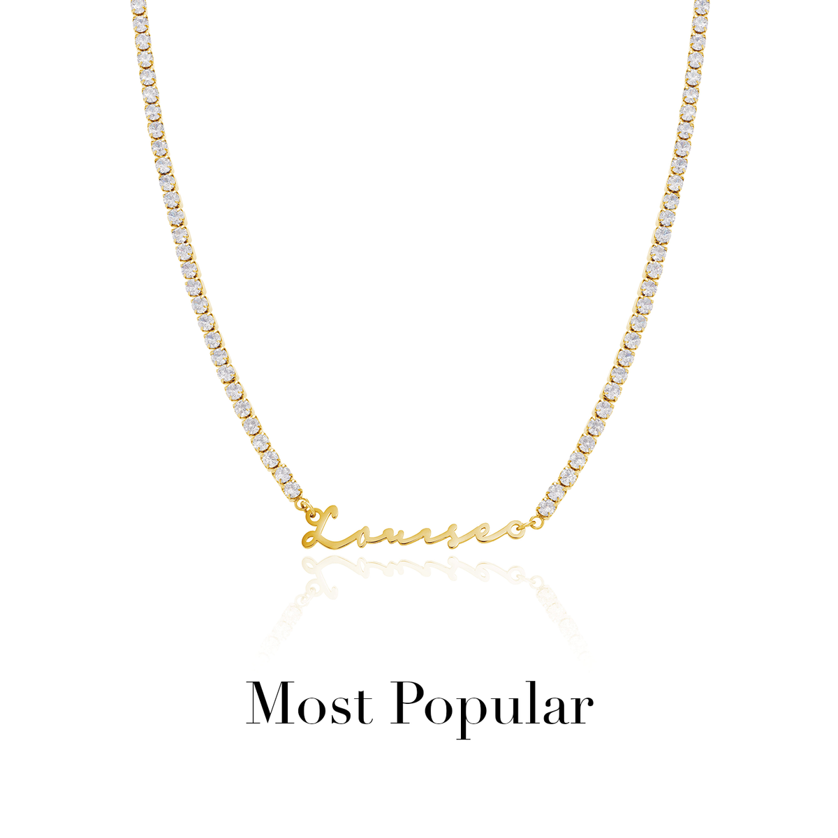 Signature Name Necklace - Gold