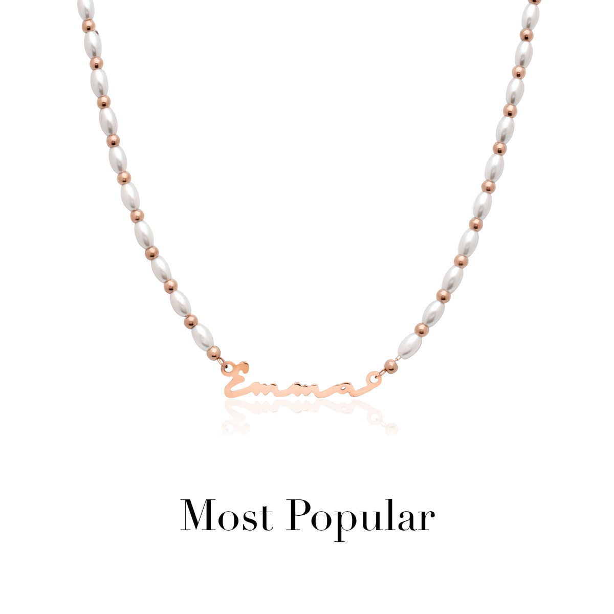 Signature Name Necklace (Rose Gold)