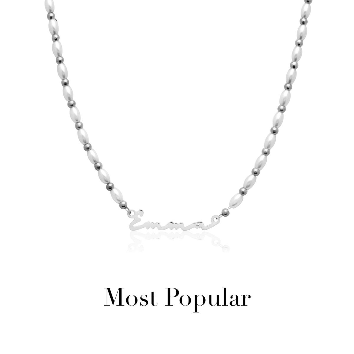 Signature Name Necklace (Silver)