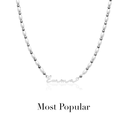 Signature Name Necklace (Silver)