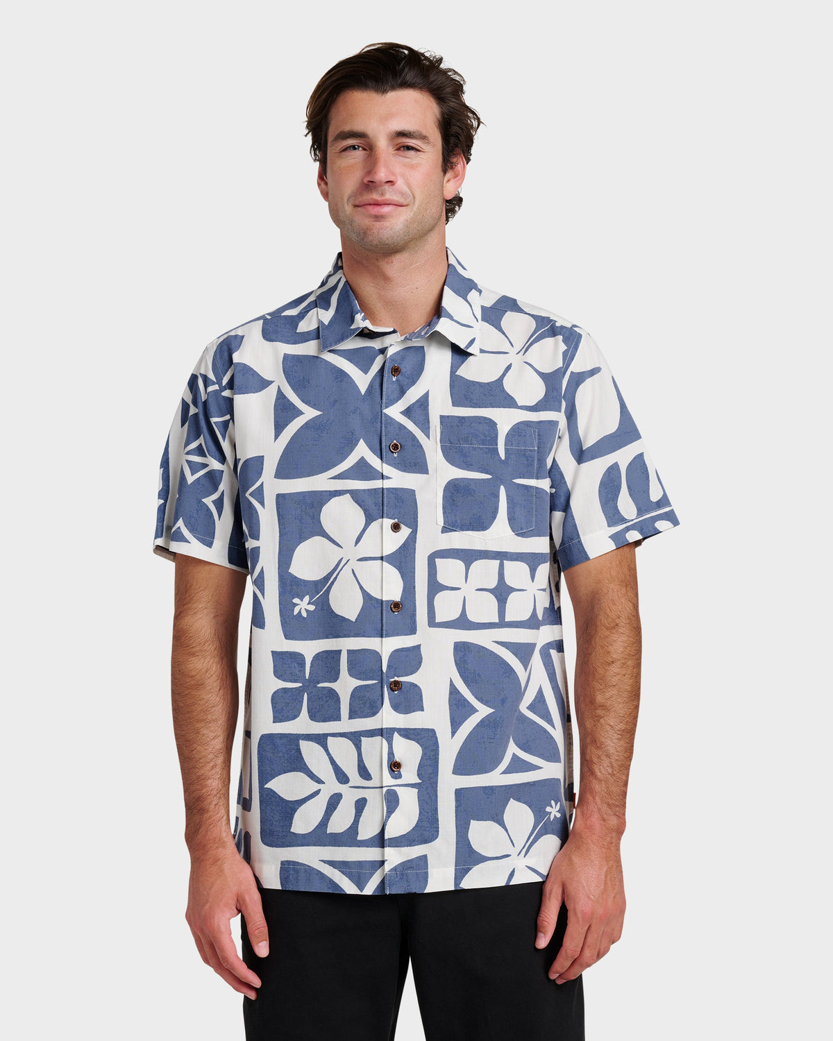 Waterman Tiki Island Shirt - Flint Stone