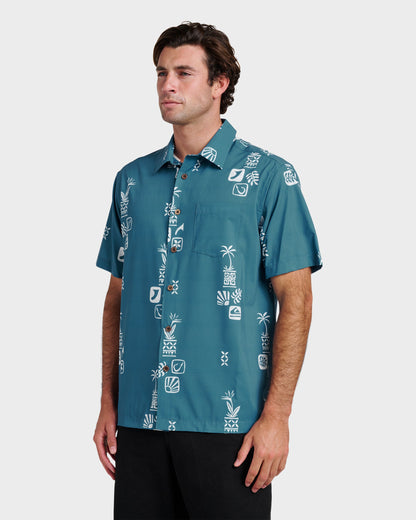 Waterman Mystic Fin Shirt - Real Teal