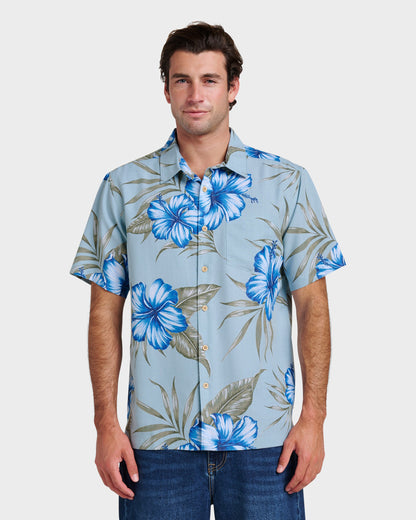 Waterman Tropical Dream Shirt - Sterling Blue