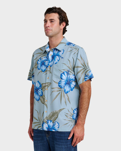 Waterman Tropical Dream Shirt - Sterling Blue