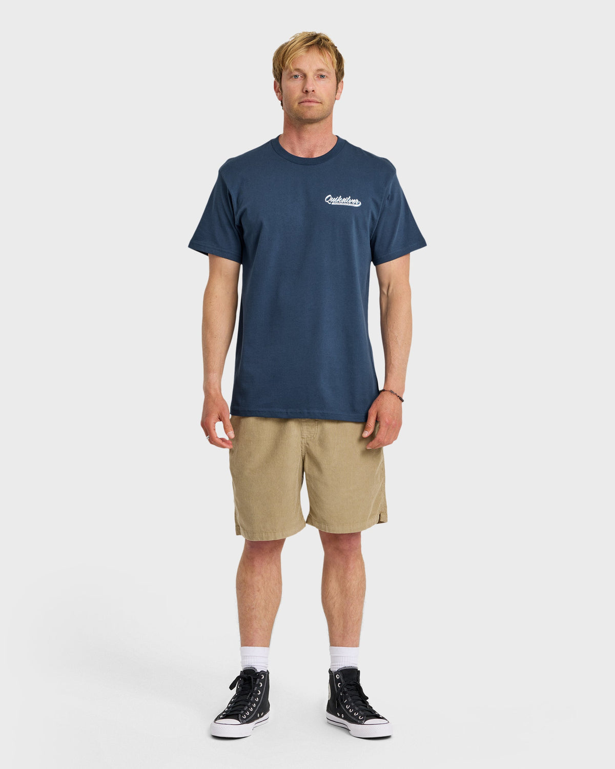 Thick To Thin Graphic Short Sleeve T-Shirt - Dark Denim