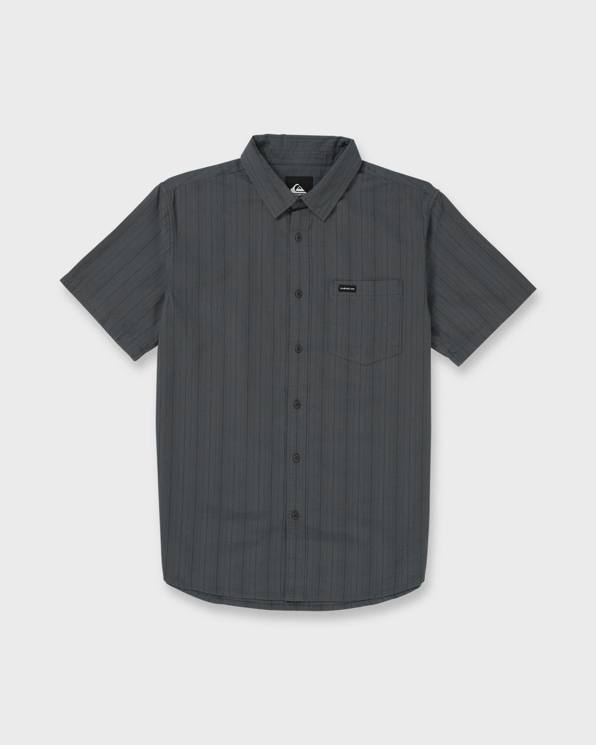 Dobby Stripe Classic Short Sleeve Shirt - Iron Gate