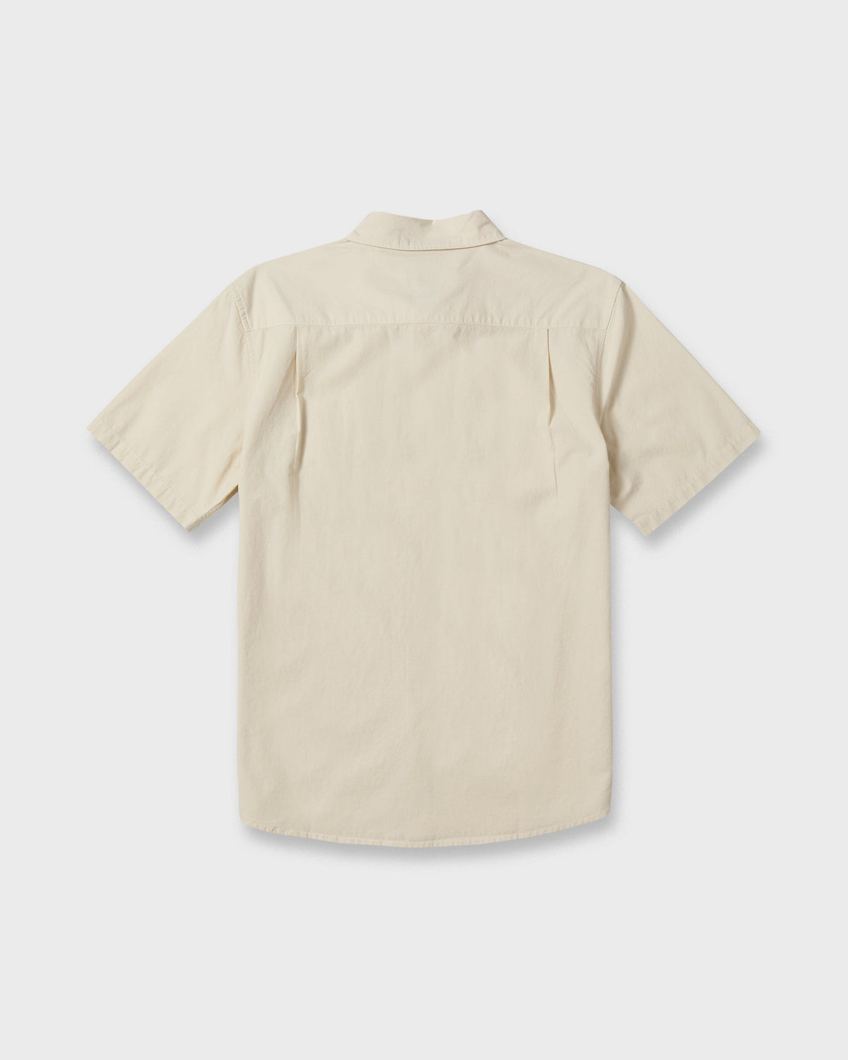 Shore Break Classic Short Sleeve Woven Button-Up Shirt - Silver Birch
