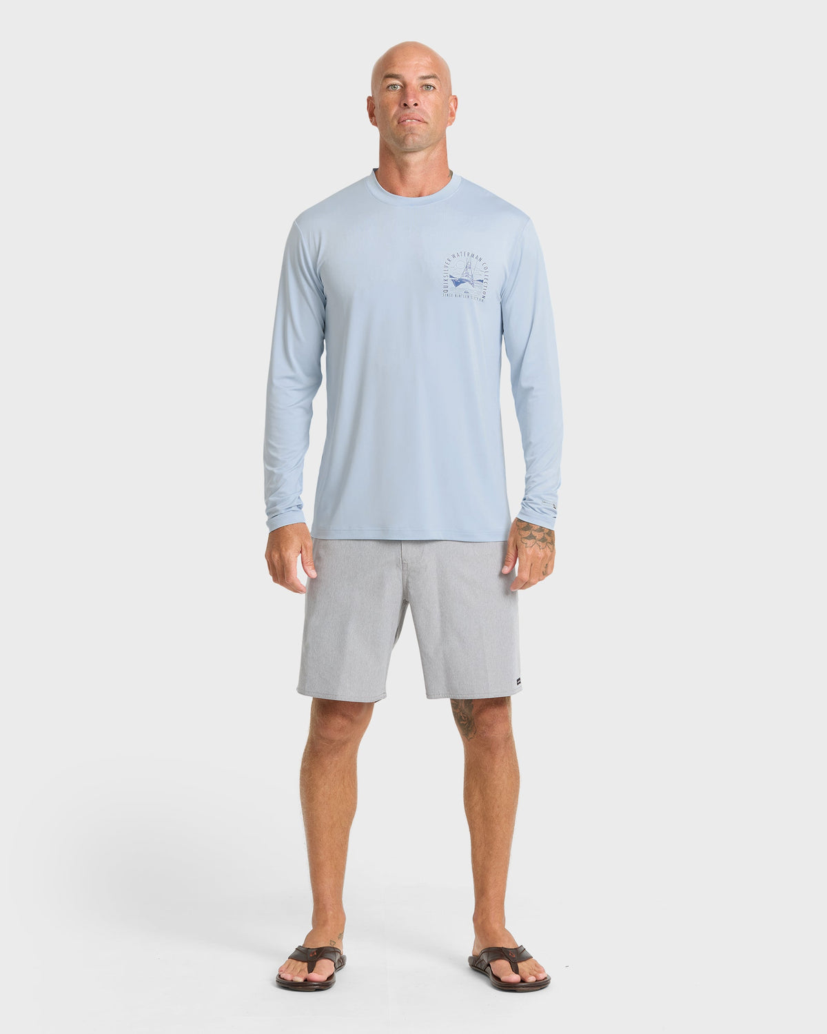Waterman Cool Breeze UPF 50 Long Sleeve Surf Shirt - Skyway