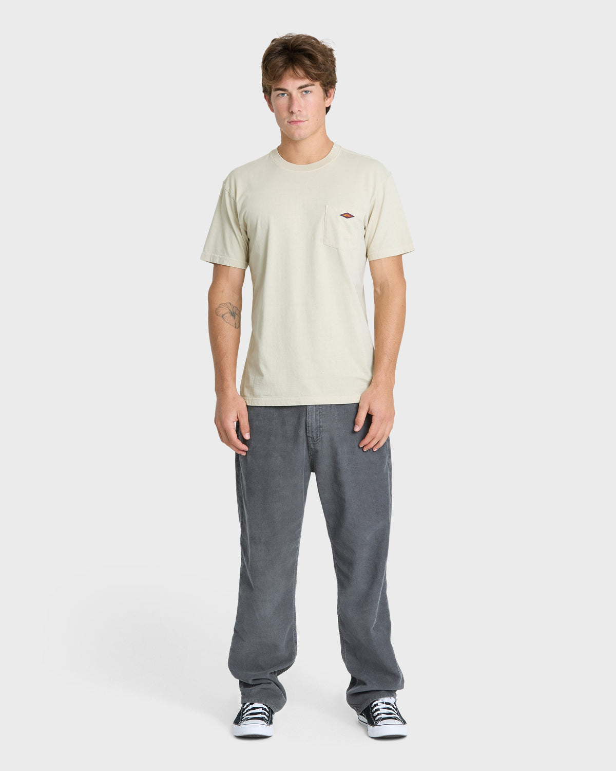 Saltwater Pigment-Dyed Short Sleeve Pocket Tee - Moonstruck