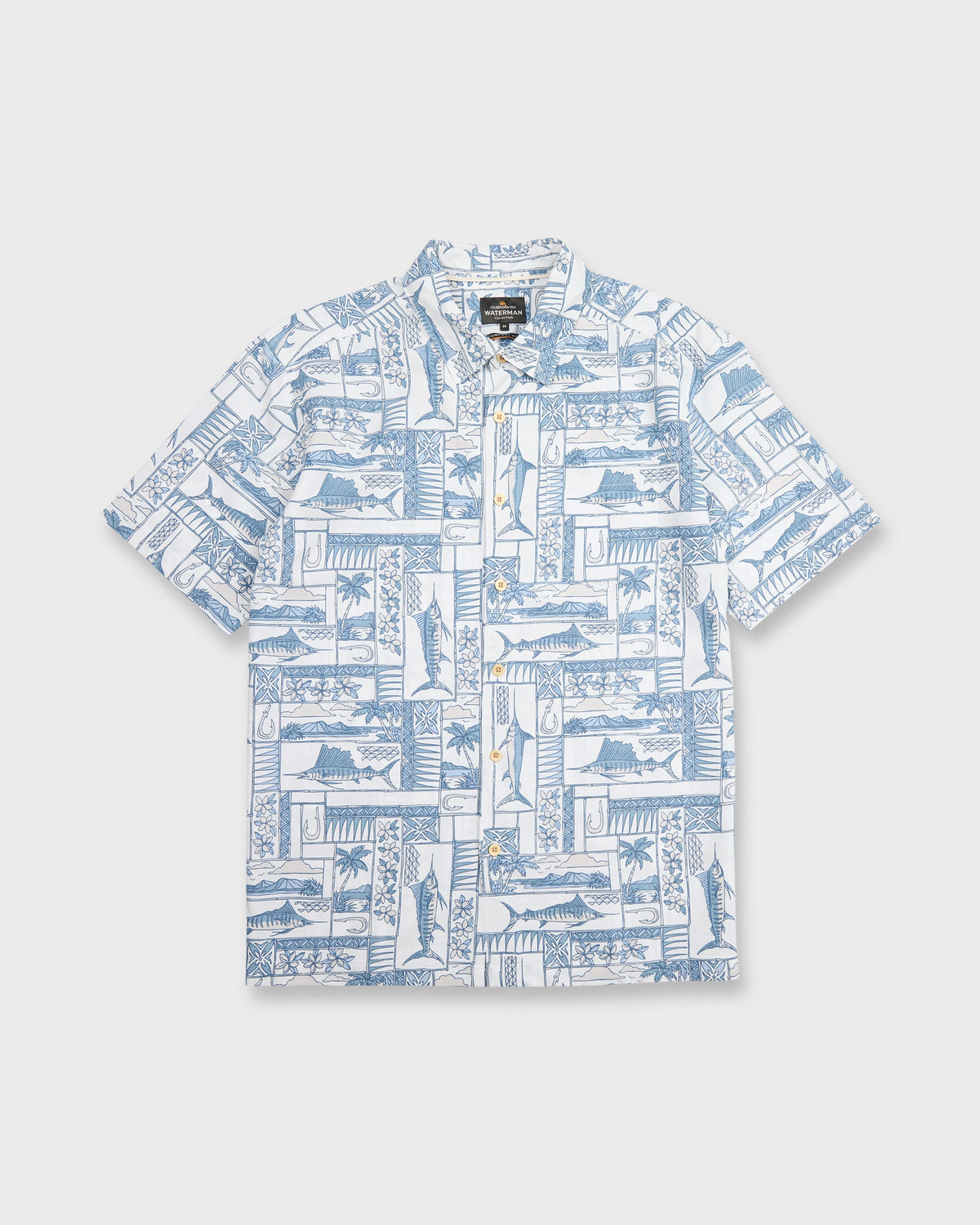 Waterman East Cape Short Sleeve Woven Shirt - White