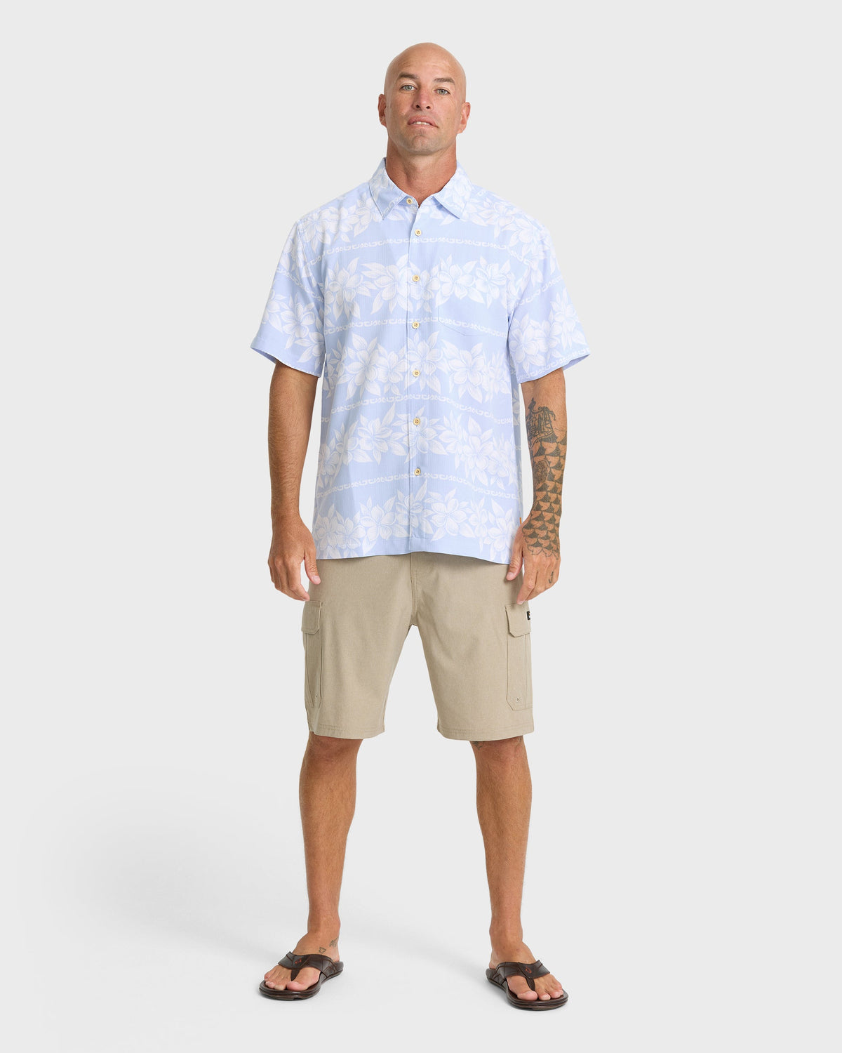 Waterman Horizons Short Sleeve Woven Shirt - Skyway