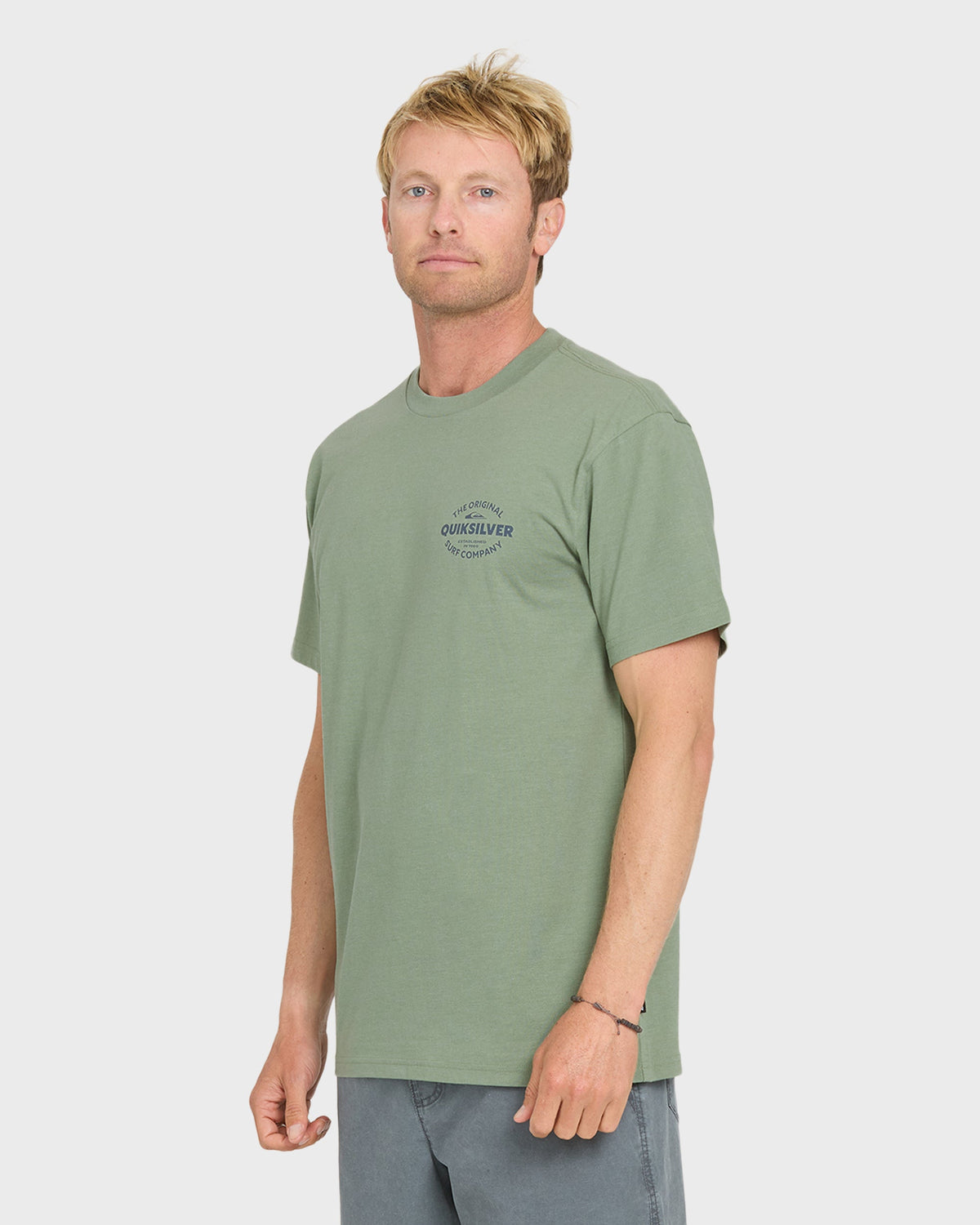 The Shed Short Sleeve Cotton T-Shirt - Lily Pad Heather