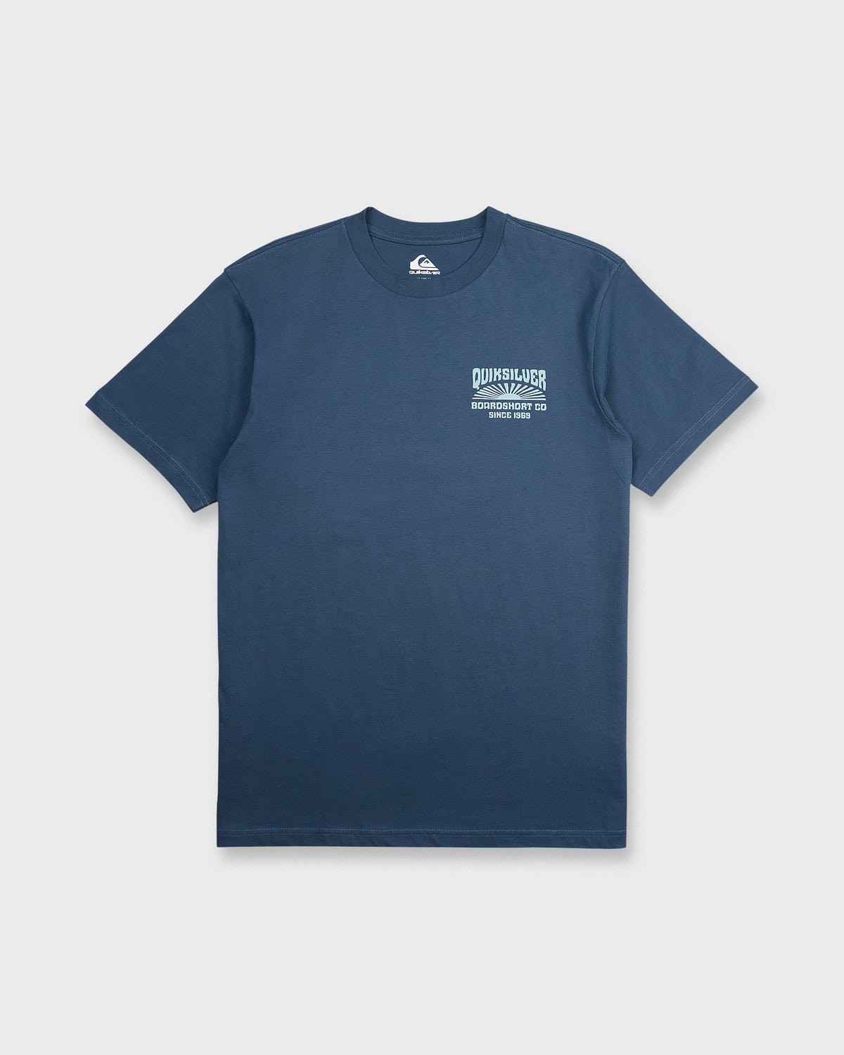 Radiant Flare Short Sleeve Knit T-Shirt - Dark Denim