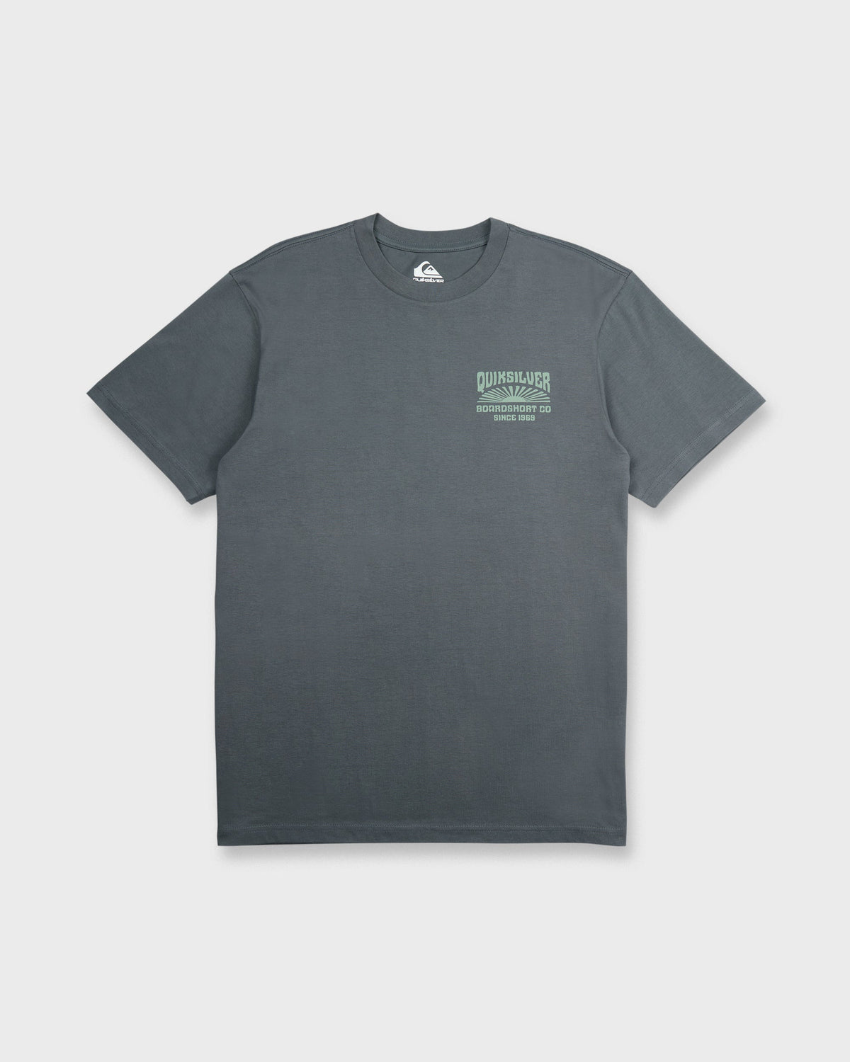 Radiant Flare Short Sleeve Knit T-Shirt - Iron Gate