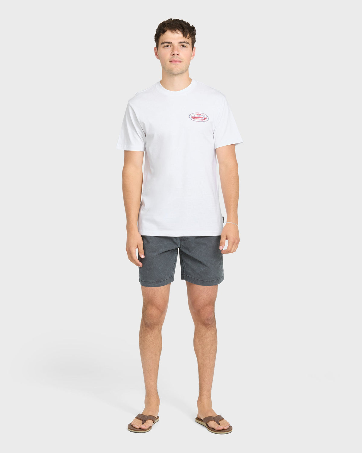 Firecracker Short Sleeve Cotton T-Shirt - White