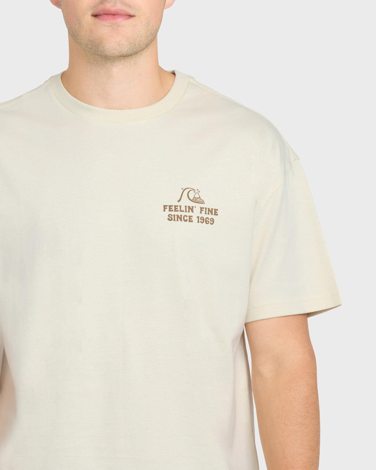 Originals Hawaiian Paradise Short Sleeve Knit T-Shirt - Silver Birch