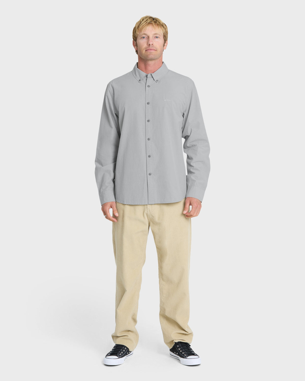 Shore Break Long Sleeve Woven Shirt - Quarry