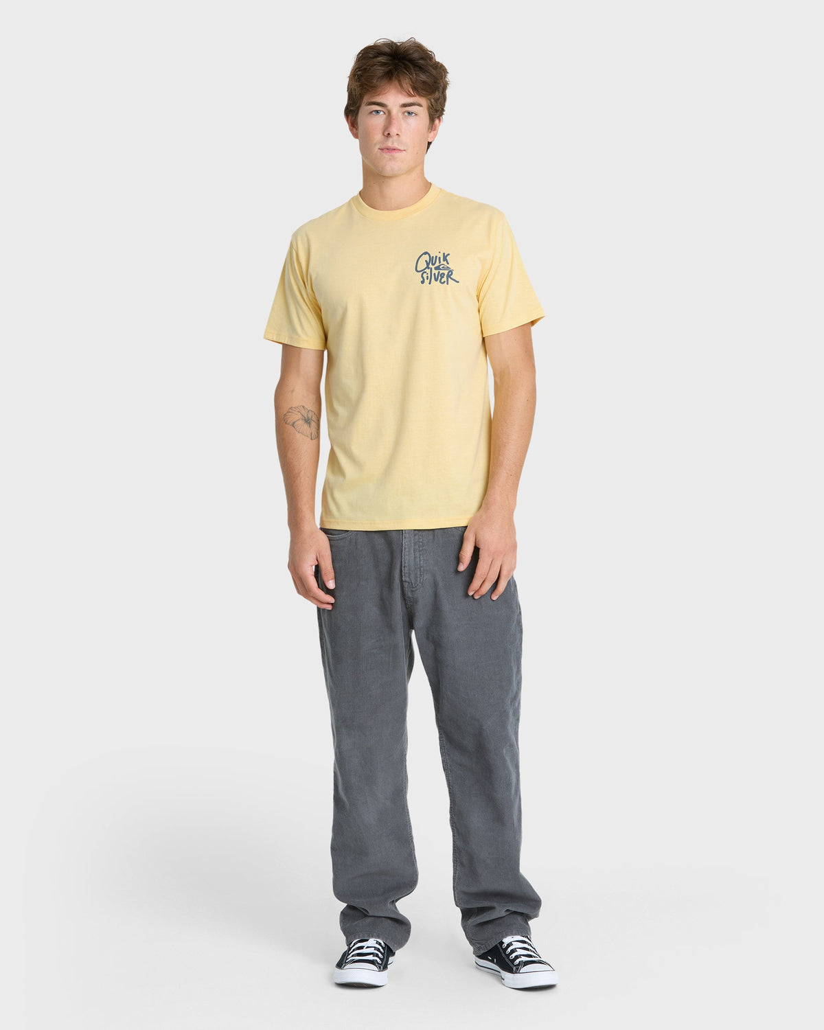 Shred Classic Short Sleeve Knit T-Shirt - Straw Heather