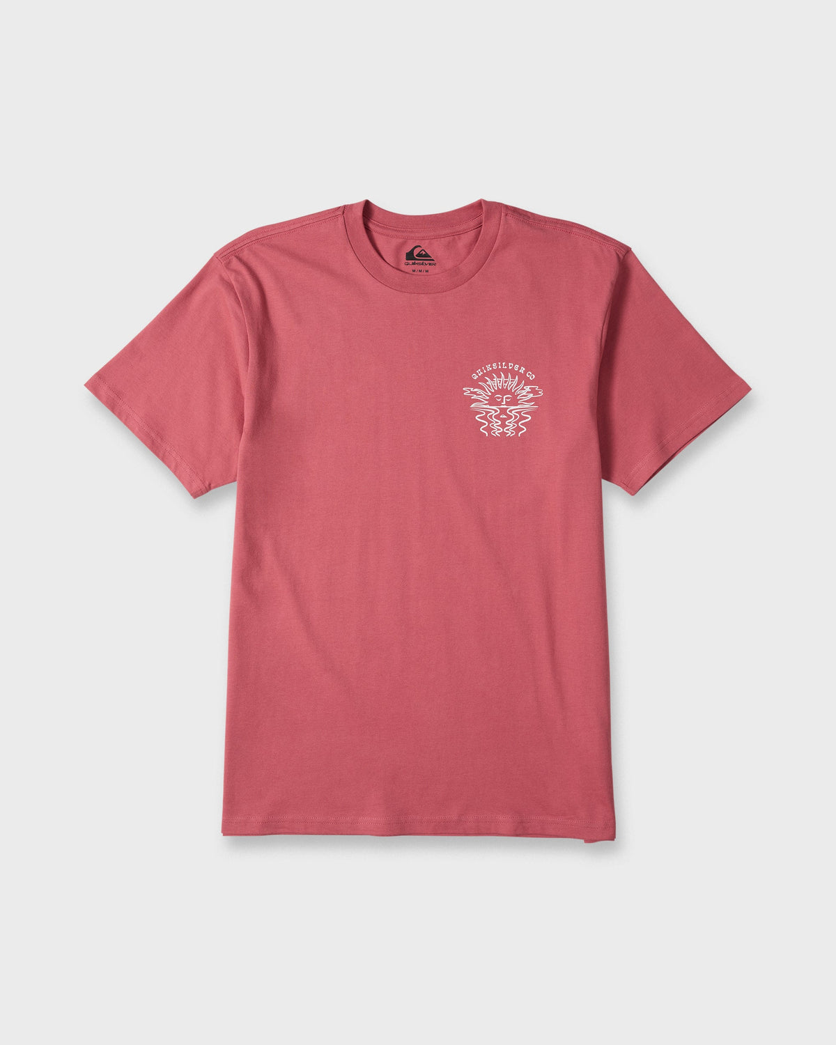 Sun Down Classic Short Sleeve Knit T-Shirt - Slate Rose