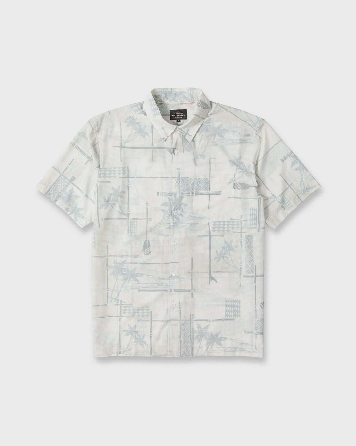 Waterman Island Time Short Sleeve Woven Shirt - White