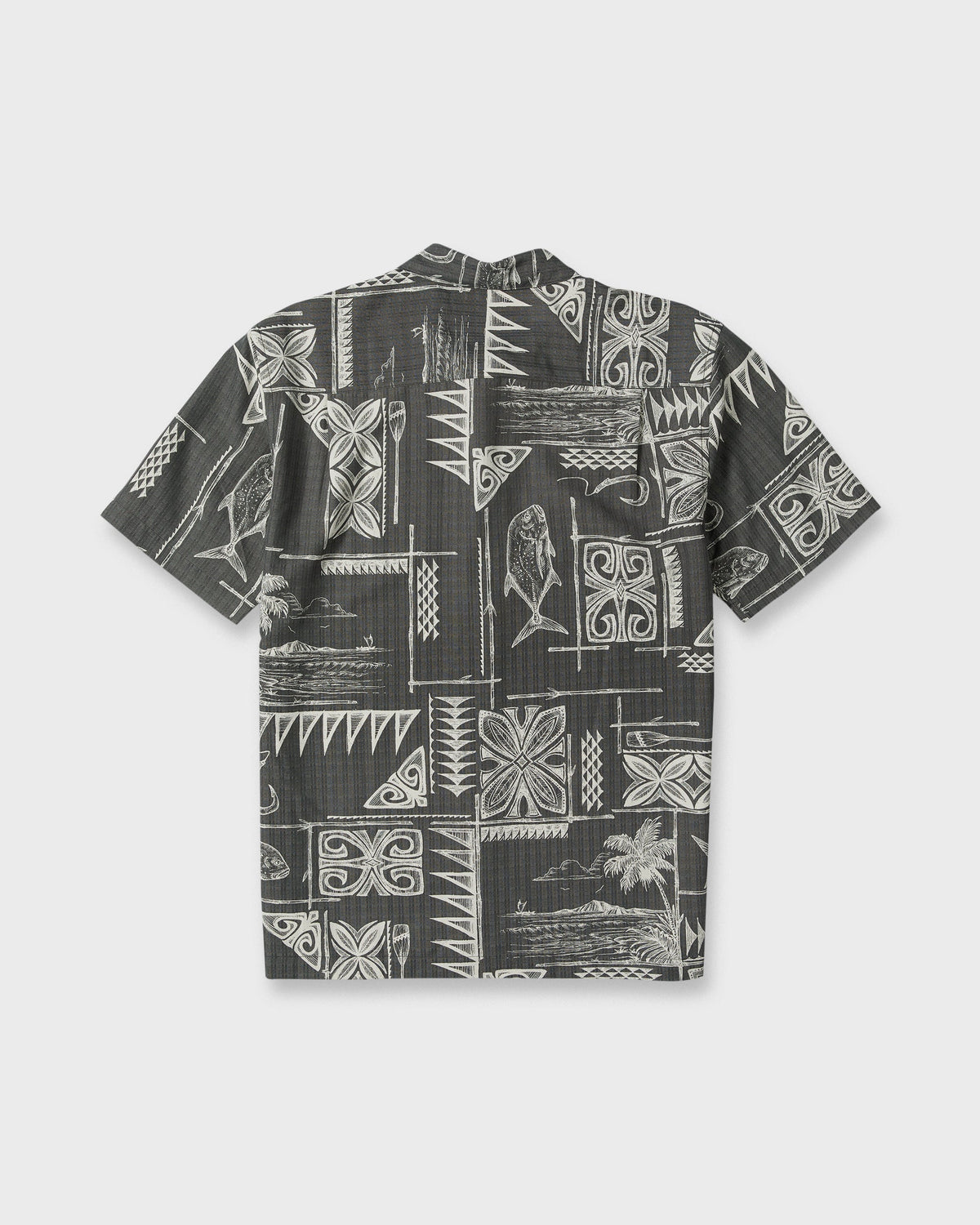 Waterman Ohana Bay Short Sleeve Woven Shirt - Phantom