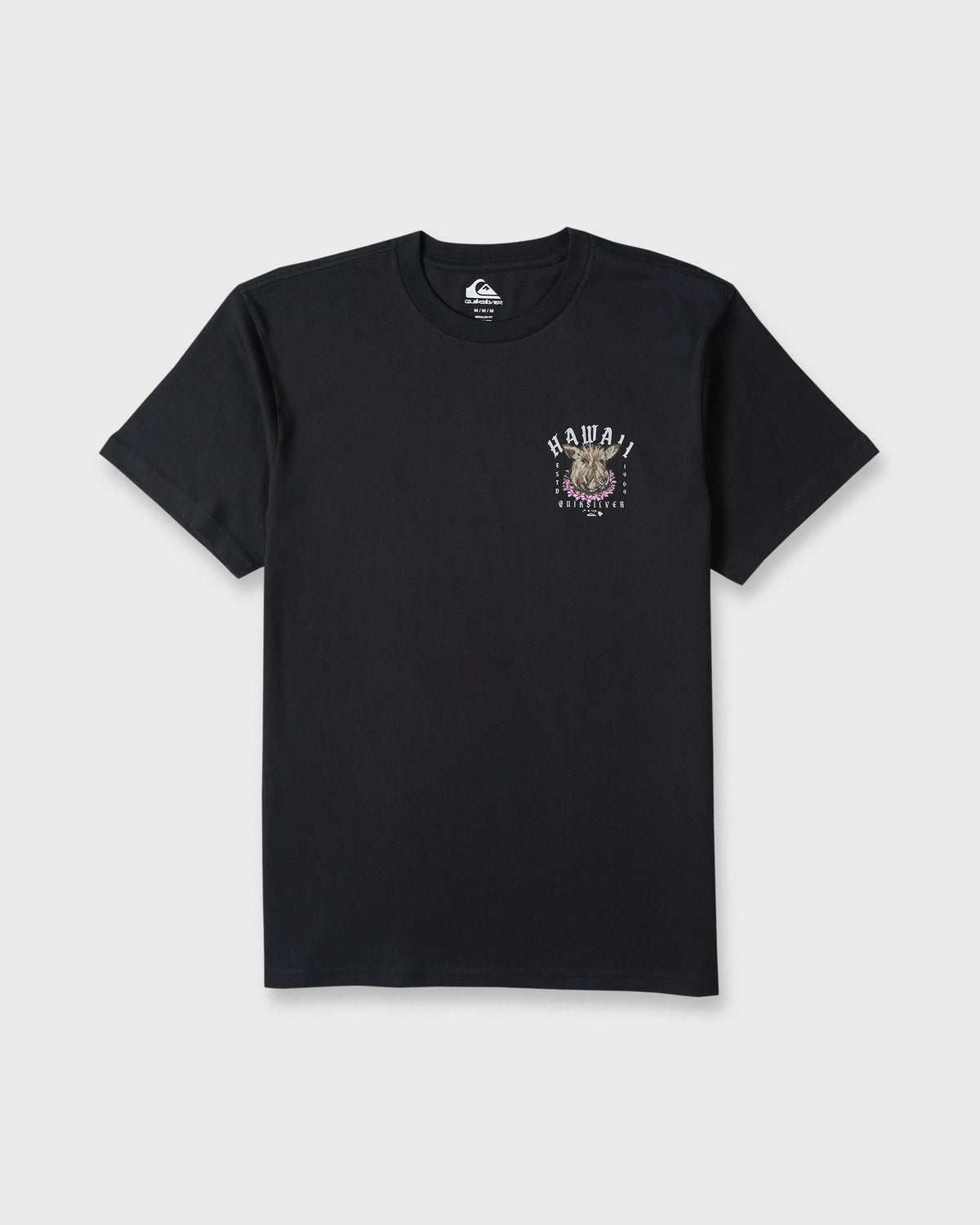 Hawaii Kalua Short Sleeve Cotton T-Shirt - Black