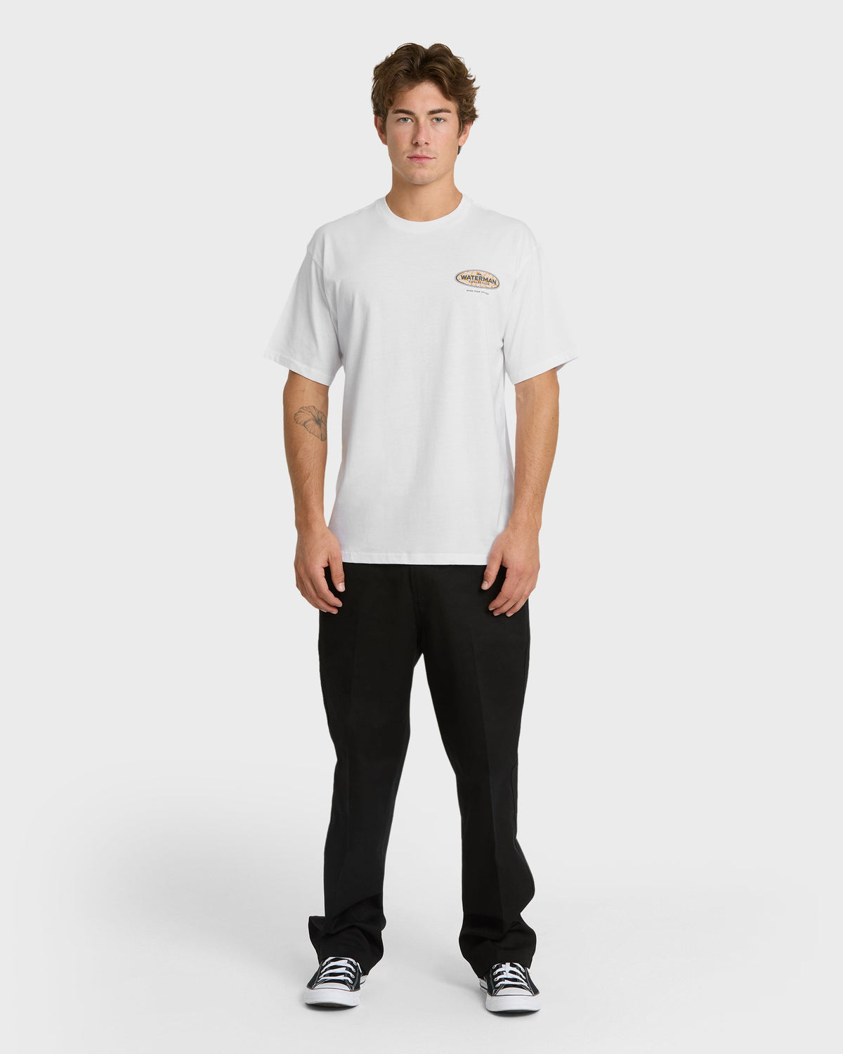 Waterman Inter Fill Classic Short Sleeve Knit T-Shirt - White