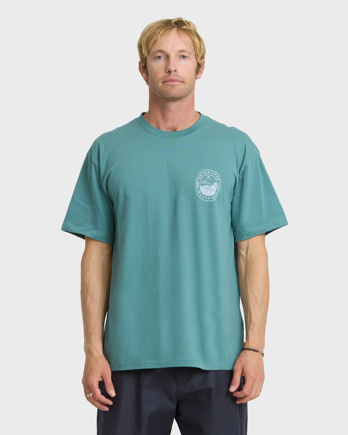Waterman Worries Out Short Sleeve Cotton T-Shirt - North Atlantic